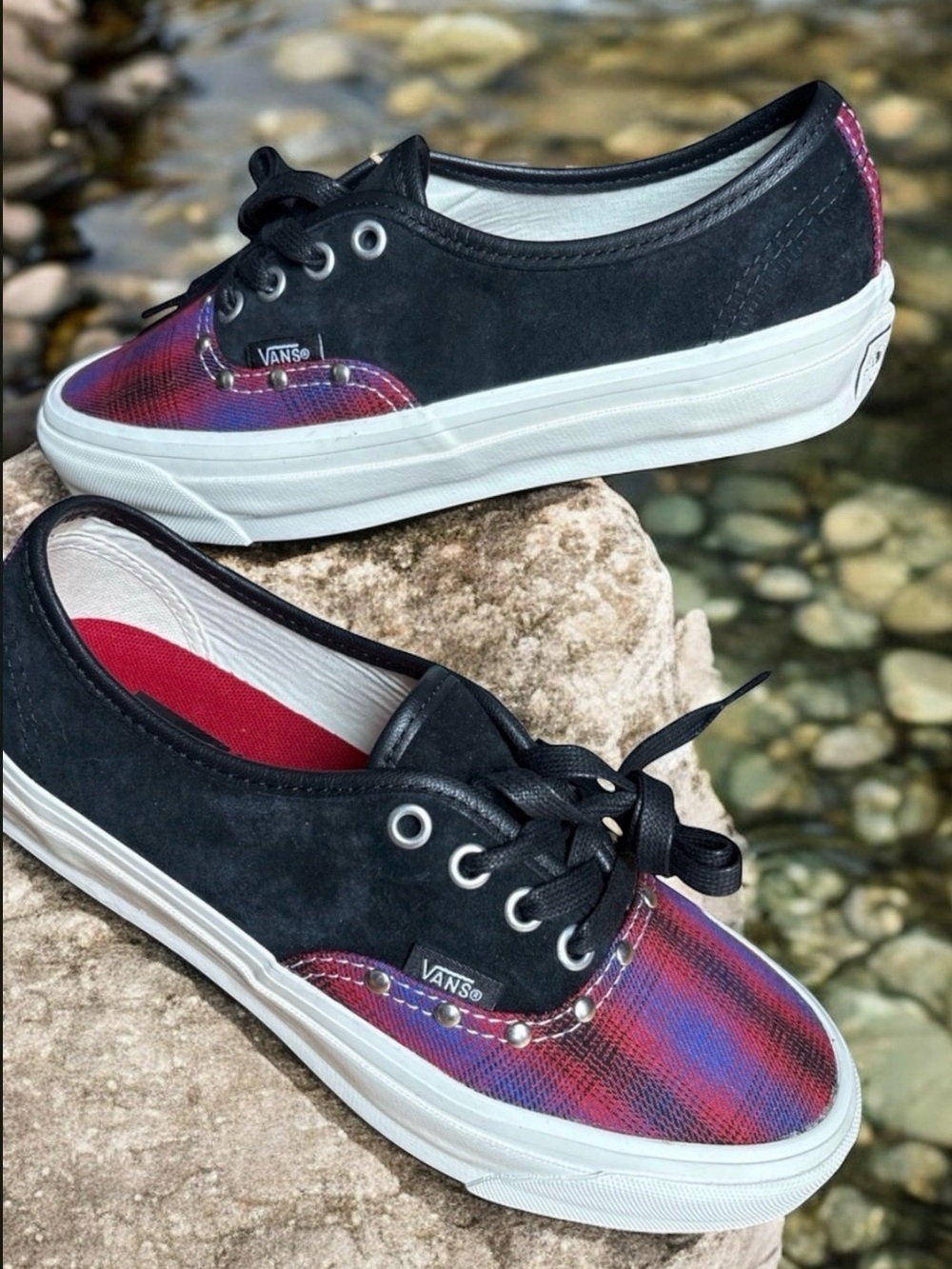 Vans Black Purple Studded LX Authentic Women’s Size 7
